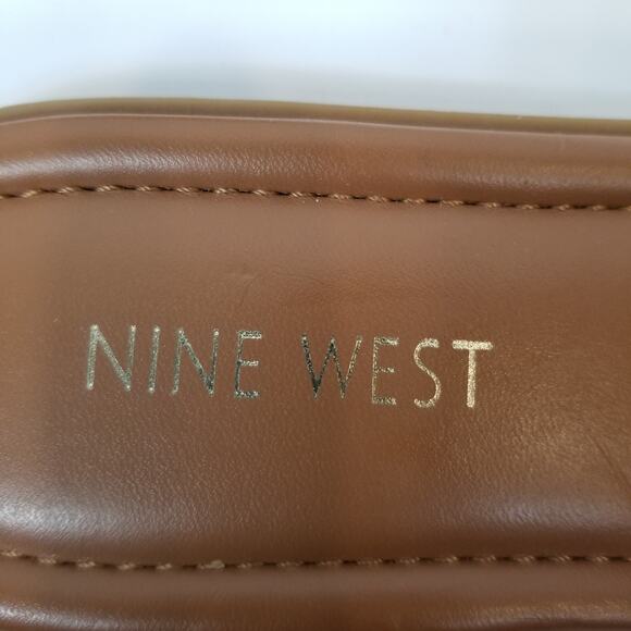 Nine West Women's Woven Slides Sandals Tan Size 7.5 - Picture 4 of 7
